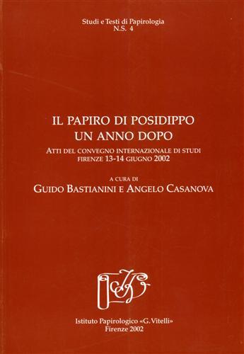 Il papiro di Posidippo un anno dopo.