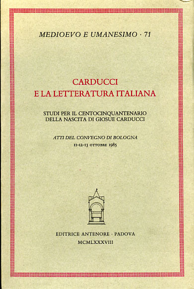 Carducci e la letteratura italiana.