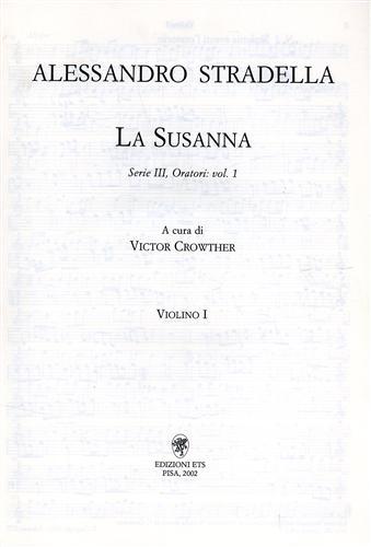 La Susanna. Partitura per violino I.