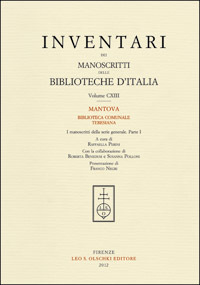 Inventari dei manoscritti delle biblioteche d'Italia. Vol. 113. Mantova (Biblioteca …