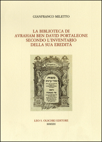 La Biblioteca di Avraham ben David Portaleone. secondo l'inventario della …