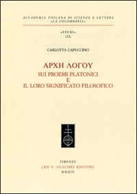 APXH ?OGOY (ARCHE LOGOU). Sui proemi platonici e il loro …