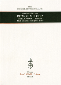 Ritmo e melodia nella prosa italiana. Studi e ricerche sulla …