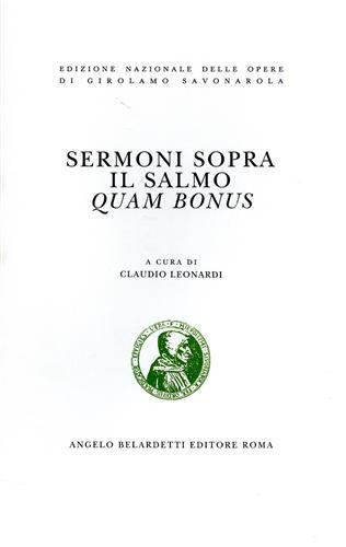 Sermoni sopra il salmo Quam bonus.