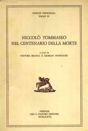 Niccolò Tommaseo nel centenario della morte.