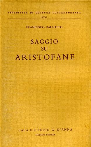 Saggio su Aristofane.