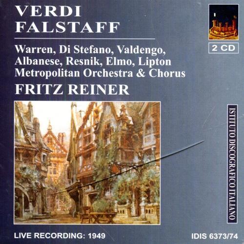 Falstaff. Live Recording, New York, February 26, 1949. Fritz Reiner …