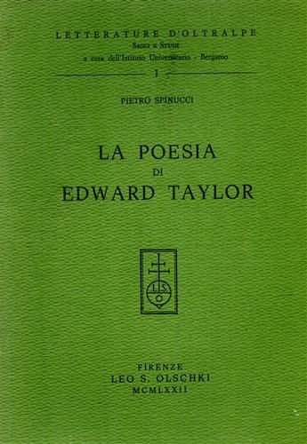 La poesia di Edward Taylor.