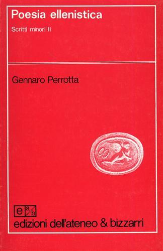 Poesia ellenistica. Scritti minori,II.