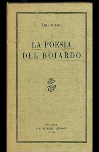 La poesia del Boiardo.