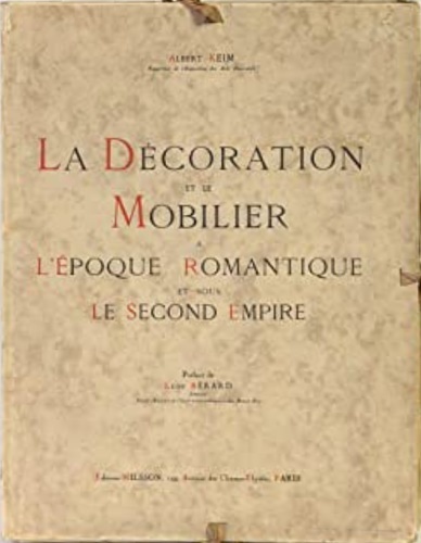 La Décoration et le Mobilier à l'Epoque Romantique et sous …