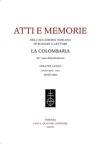 Accademia toscana di scienze e lettere «La Colombaria». Atti e …