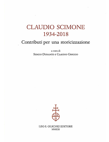 Claudio Scimone (1934-2018). Contributi per una storicizzazione.