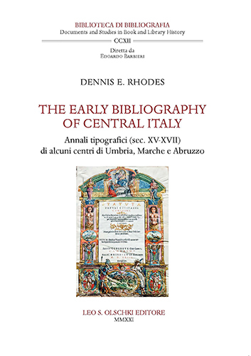 The Early Bibliography of Central Italy. Annali tipografici (sec. XV-XVII) …