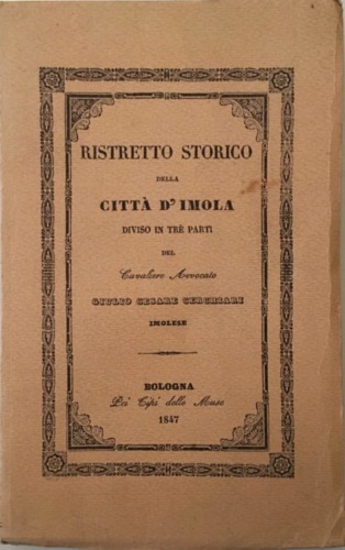 Ristretto storico della città di Imola diviso in tre parti.