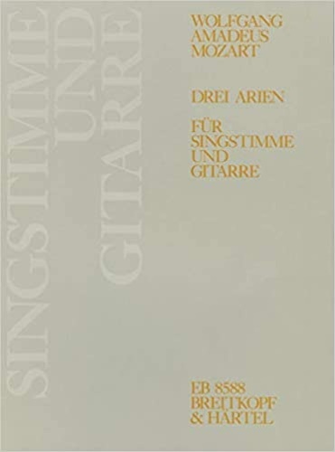 Drei Arien. Fur singstimme und gitarre. Partition classique Vocale - …