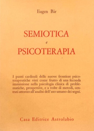 Semiotica e psicoterapia.