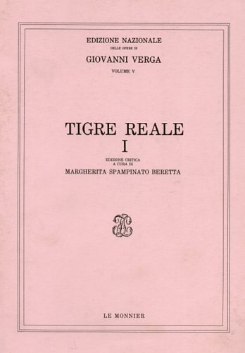 Tigre Reale. Vol.I.