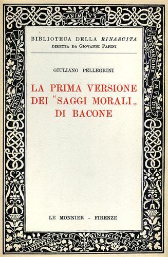 La prima versione dei "Saggi Morali" di Bacone.