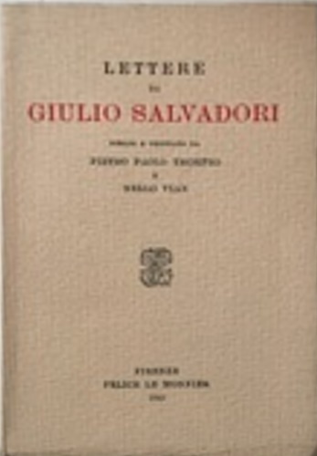Lettere di Giulio Salvadori.