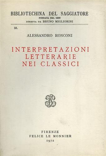 Interpretazioni letterarie nei classici.
