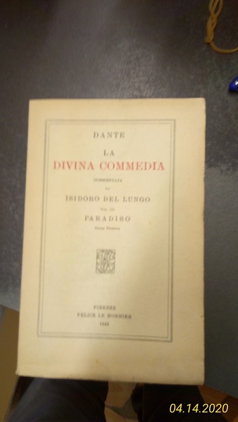 Divina Commedia. Paradiso.