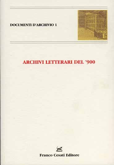 Archivi letterari del '900.