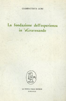 La fondazione dell'esperienza in 'sGravesande.