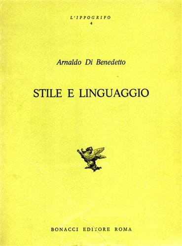 Stile e linguaggio. Saggi di analisi letteraria.