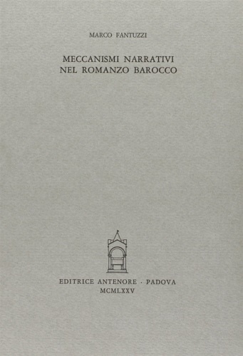 Meccanismi narrativi nel romanzo barocco.