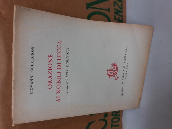 Orazione ai nobili di Lucca.