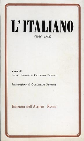 L'italiano (1926-1942).