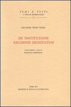 De Institutione regiminis dignitatum.