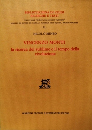 Vincenzo Monti. La ricerca del sublime e il tempo della …