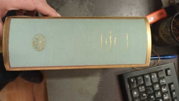 Poesia del Quattrocento e del Cinquecento.