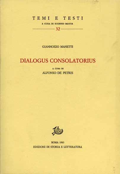 Dialogus consolatorius.