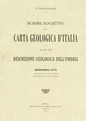 Descrizione geologica dell'Umbria.