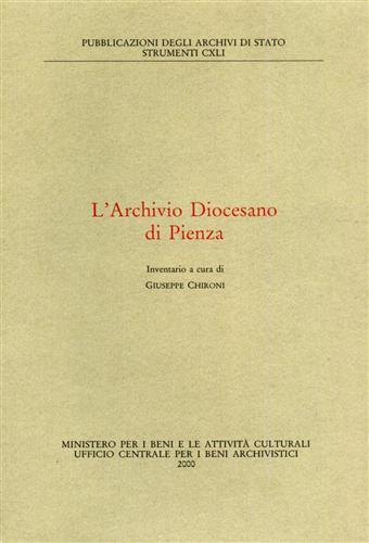 L'Archivio diocesano di Pienza. Inventario.