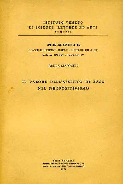 Il valore dell'asserto di base nel neopositivismo.