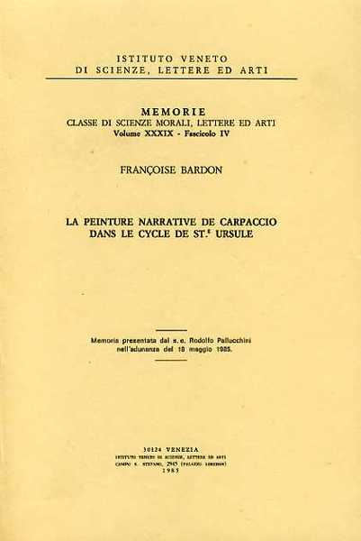 La peinture narrative de Carpaccio dans le cycle de St.e …