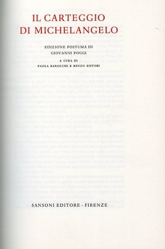 Carteggio. Vol.II: 1518-1523.