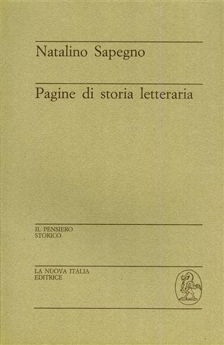 Pagine di storia letteraria.
