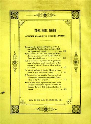 Memorie dell'I. R. Istituto Veneto di Scienze, Lettere ed Arti. …