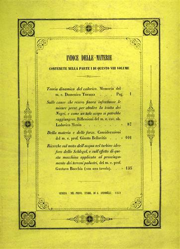 Memorie dell'I. R. Istituto Veneto di Scienze, Lettere ed Arti. …