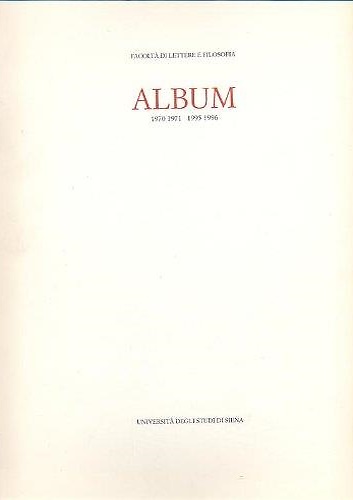 Album 1970 1971 - 1995 1996. Università degli Studi di …