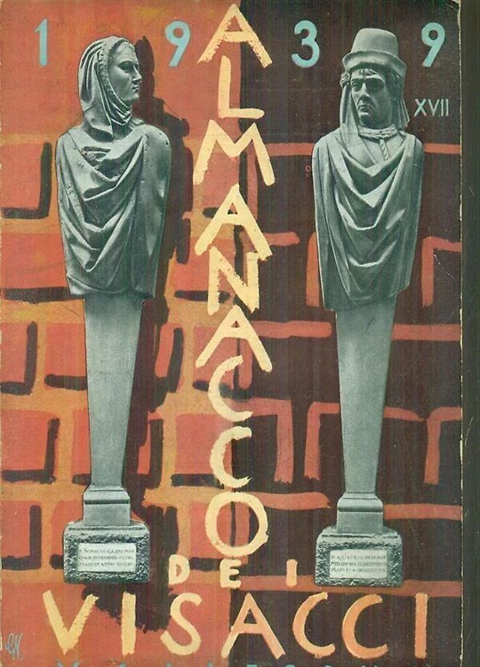 Almanacco dei Visacci 1939. Numerose illustrazioni in bianco e nero …