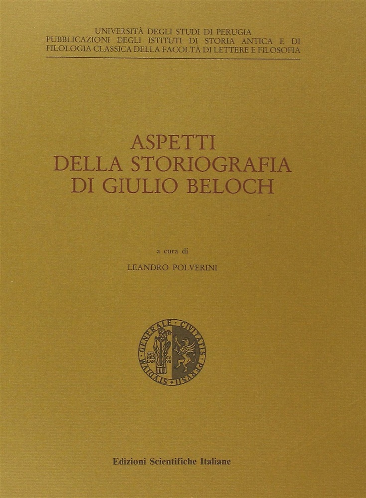 Aspetti della storiografia di Giulio Beloch.