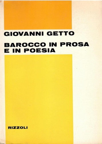 Barocco in prosa e in poesia.