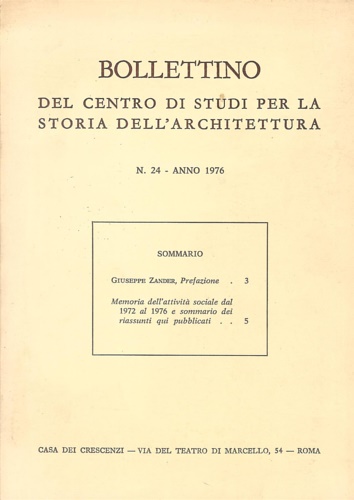 Bollettino del Centro di Studi per la Storia dell'Architettura. N. …