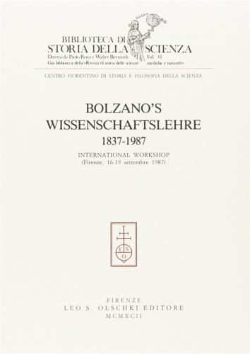 Bolzano's Wissenschaftslehre. 1837-1987.